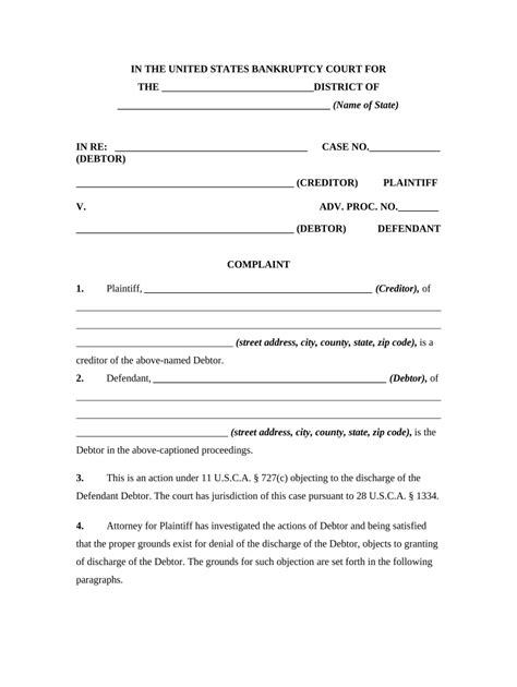 Debt Discharge Letter Fill Out And Sign Online Dochub