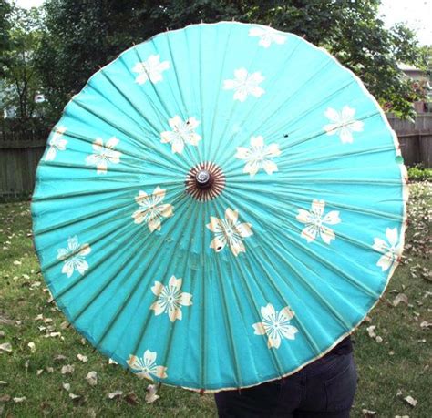 Vintage Japanese Paper Parasol Authentic And Elegant