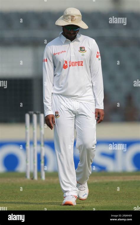 Shakib Al Hasan During The Alone Test Match Between Bangladesh And