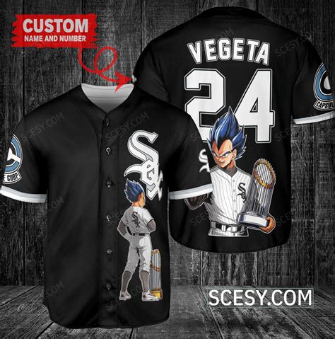 Chicago White Sox X Vegeta Super Saiyan Dragon Ball Z With Trophy