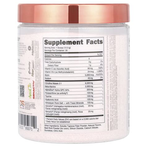 Bucked Up Babe Pre Workout Fruit Punch Oz G