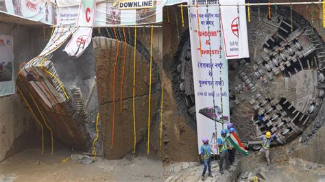 Delhi Metro Phase First Twin Tunnels Breakthrough Completed Km