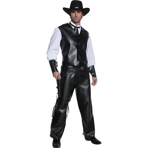 Costume Homme Authentic Western Bandit Arm Noir