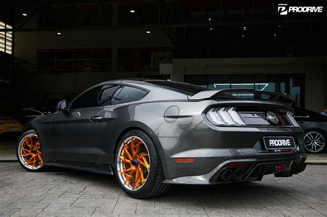 Ford Mustang Gt S Grey Bc Forged Hca S Wheel Front