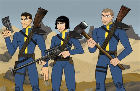 Fallout 1 Vault Dwellers by xraydro99 on DeviantArt