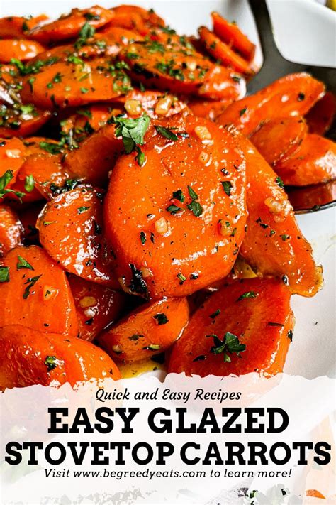 EASY Glazed Stovetop Carrots Recipe Be Greedy Eats Where Food Meets