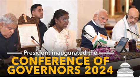 President Droupadi Murmu Inaugurated The Conference Of Governors 2024