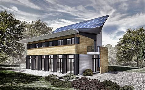 Paul Lukez S Ultra Modern Pv House Boasts Scissored Solar Panels For A