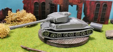 Panzerkampfwagen VK 45 01 P Panzer Unpainted 3D Printing Kit Etsy