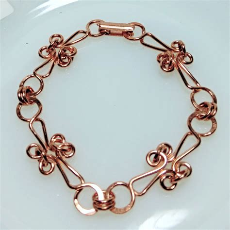 Wire Formed Copper Link Bracelet Champion Creations