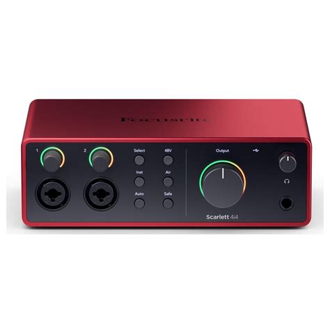 Focusrite Scarlett 4i4 4th Gen Audio Interface Na Gear4Music