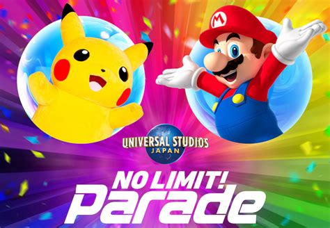 Universal Studios Japan No Limit Parade To Feature Mario Pikachu