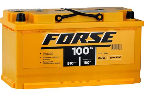 Аккумуляторная батарея FORSE 6ст-100 VL 1 910A 600119050 - выгодная ...