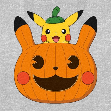 Women's Pokemon Halloween Pikachu Jack-o'-lantern T-shirt : Target