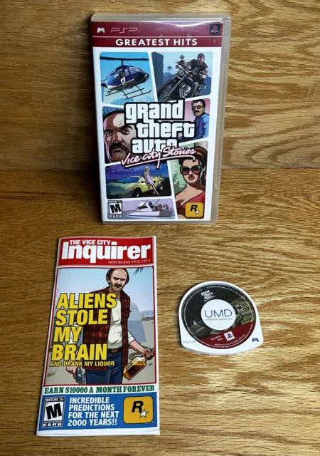 Grand Theft Auto Vice City Stories Psp Complete Cib Manual Map