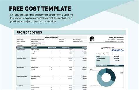 Project Costing Plan Template Document