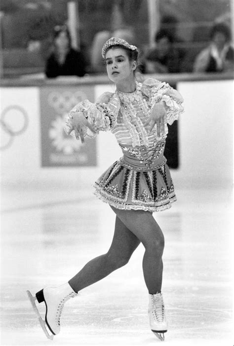 Katarina Witt Performing Her Technical Program During The Xlv Winter