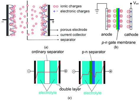 A Schematics Of Super Capacitors B Diode Like Mid Cell Gate