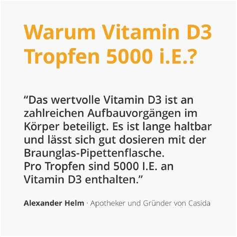 Casida Vitamin D3 Tropfen 5000 I E Deine Apotheke