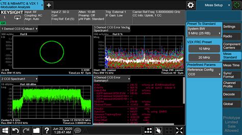 N9080EM3E NB IoT And EMTC FDD Measurement Application Multi Touch UI