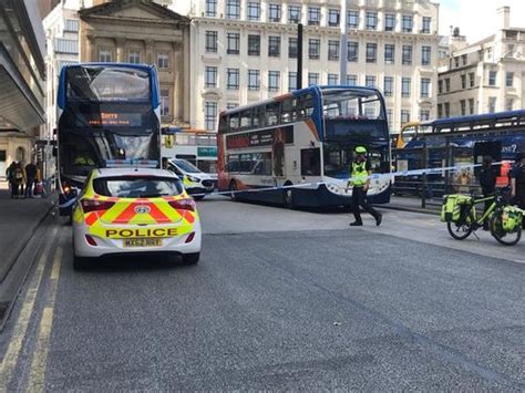 Piccadilly Gardens Station Closed After Man Hit By Bus Manchester