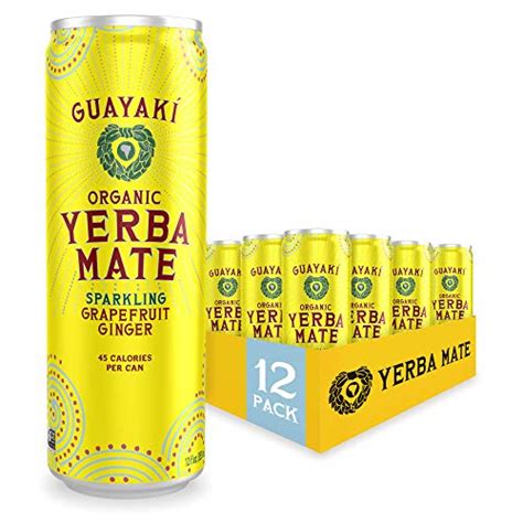 Guayaki Yerba Mate Organic Sparkling Clean Energy Drink Lima Limón