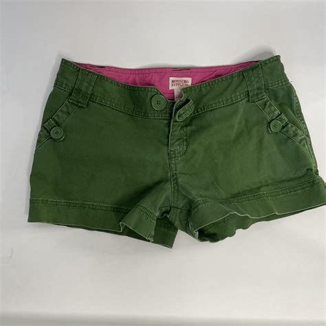 Y K Green Mossimo Shorts Marked A Size Depop