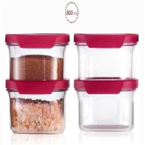 Plastic Square Ml Tupperware Ultra Clear Set Size Mm X Mm X