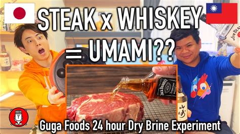 70 Asians React To Guga Foods 24hrs Whiskey Aged Steak Experiment