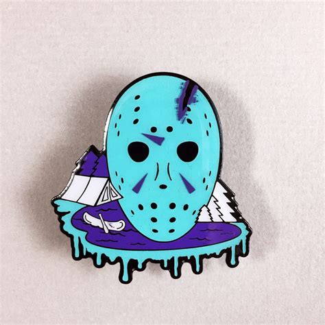 Jason Voorhees Friday The 13th Horror Enamel Pin Dr Deaththreads