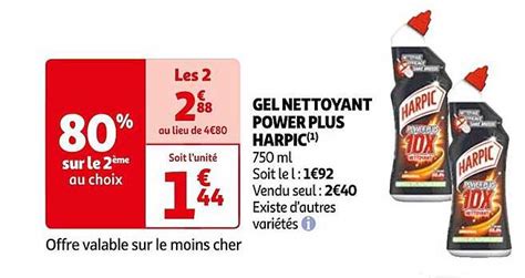 Promo Gel Nettoyant Power Plus Harpic Chez Auchan ICatalogue Fr