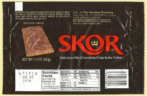 Skor Candy Bar