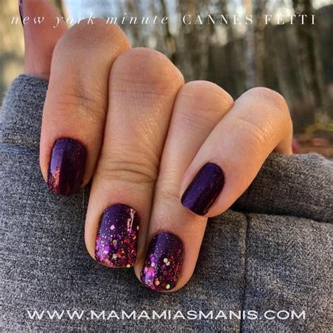 Mixed Mani Color Street Nails Nail Color Combos Purple Nails