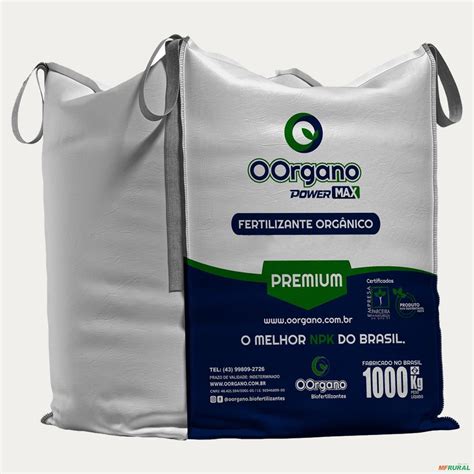 Fertilizante Adubo Orgânico Classe A Peletizado 1 000Kg Oorgano 664996