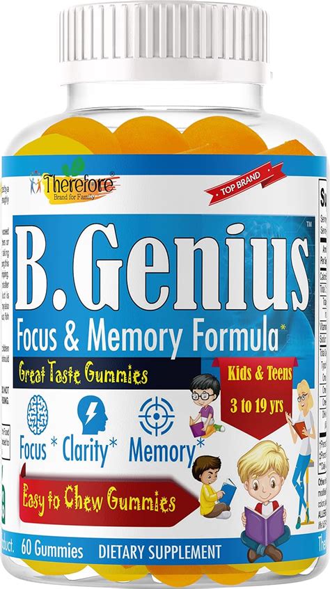 B Genius Suplemento De Refuerzo Cerebral Y Vitaminas De Memoria Para