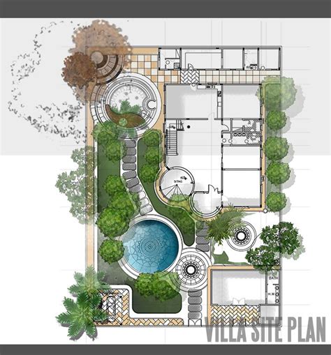 Landscape Villa Design Dwg Image To U