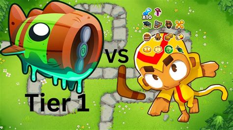 God Boosted Boomerang Monkey Vs Tier Bloonarius Youtube