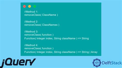 How To Remove Class In Jquery Delft Stack