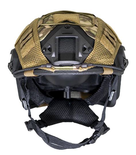 Ballistic Helmet black, with Multicam cover, Universal M-L Size