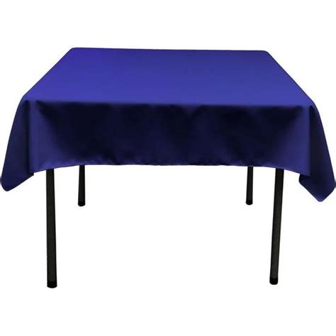 Nappe Carr E En Popeline De Polyester X Cm Bleu Roi N