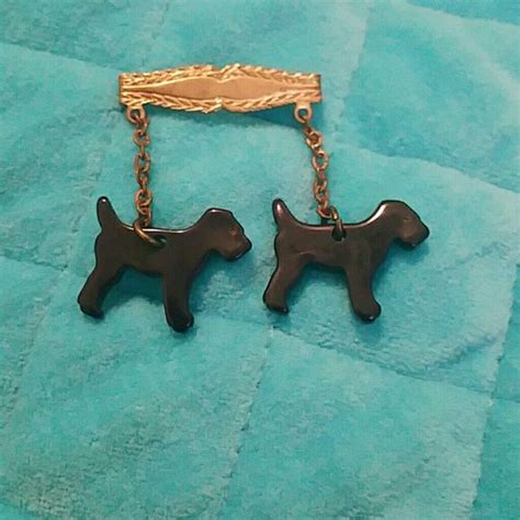 Adorable Dog Pin Vintage Brooch Jewelry Dog Pin Cute Dogs