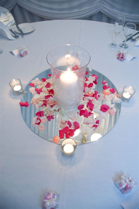 Rose Petal Table Decoration Ideas Red Rose Wedding Table Decorations