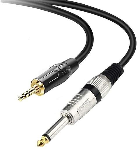 SeCro 6 35mm 1 4 Inch Male Mono Plug To 3 5mm Male Audio Jack Cable