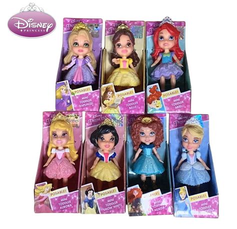 Orijinal Disney Prenses Minyat R Bebek Modeli Rapunzel Ariel Kar Beyaz