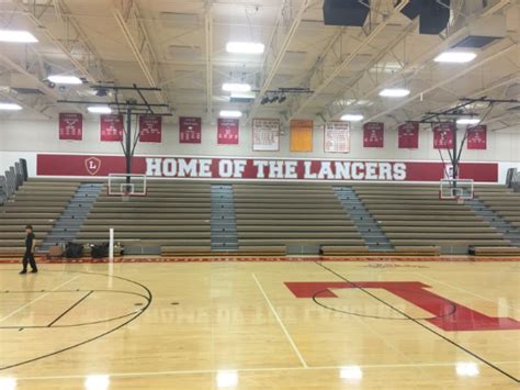 Gymnasium Wall Graphics At Orange Lutheran High School Show Their