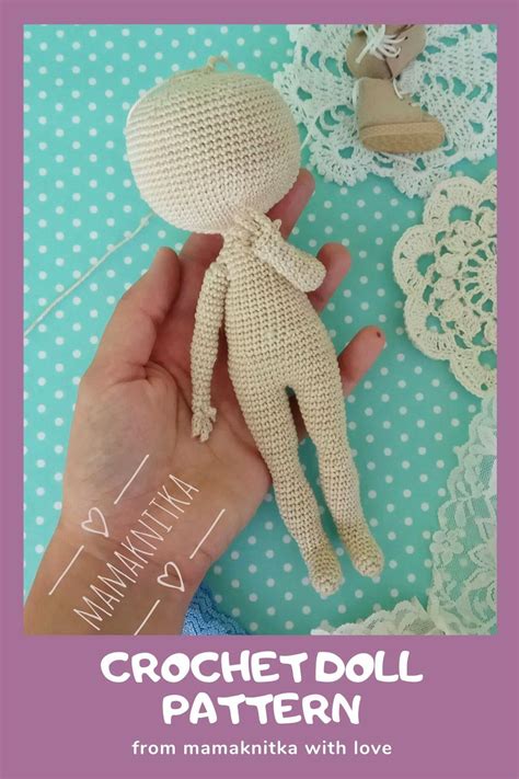 Crochet Amigurumi Doll Body Pattern Pdf Diy Crochet Doll Body Etsy Crochet Doll Tutorial