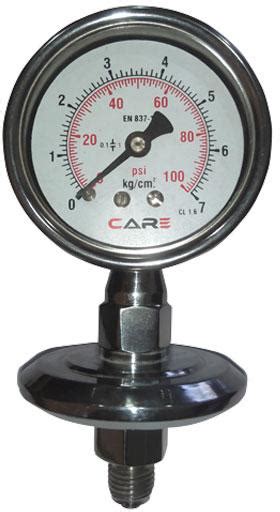 Compact Sealed Pressure Gauge For Chemical Petrochemical Plastic