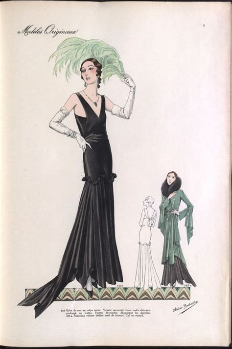 1931 6 Beaux Arts des Modes ÖNB Modegeschichte Modeskizzen