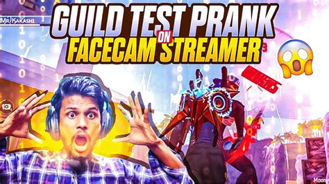 FACECAM STREAMER SHOCKED GUILD TEST PRANK 1 VS 2 CAN I WIN