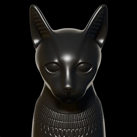 Egyptian Cat Bastet Goddess 3D Model 3D Printable CGTrader